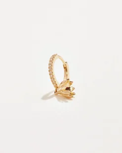 Pamela Love Earrings|Anemone Pave Huggie