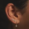 Pamela Love Earrings|Bezel Heart Stud