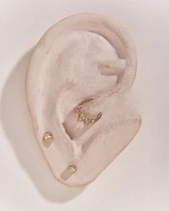 Pamela Love Earrings|Bezel Heart Stud