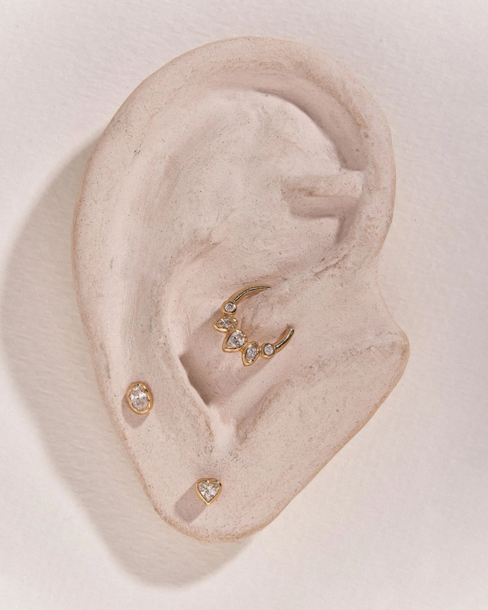Pamela Love Earrings|Bezel Heart Stud