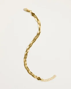Pamela Love Bracelets|Braided Herringbone Thin Chain Bracelet