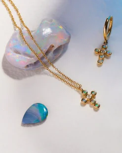Pamela Love Earrings|Cross Cluster Huggie