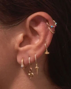 Pamela Love Piercing Jewelry|Dagger Pave Huggie