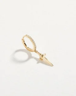 Pamela Love Earrings|Dagger Pave Huggie