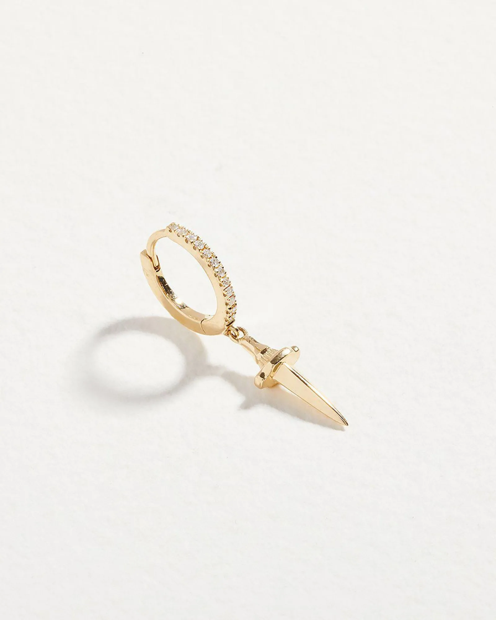 Pamela Love Earrings|Dagger Pave Huggie
