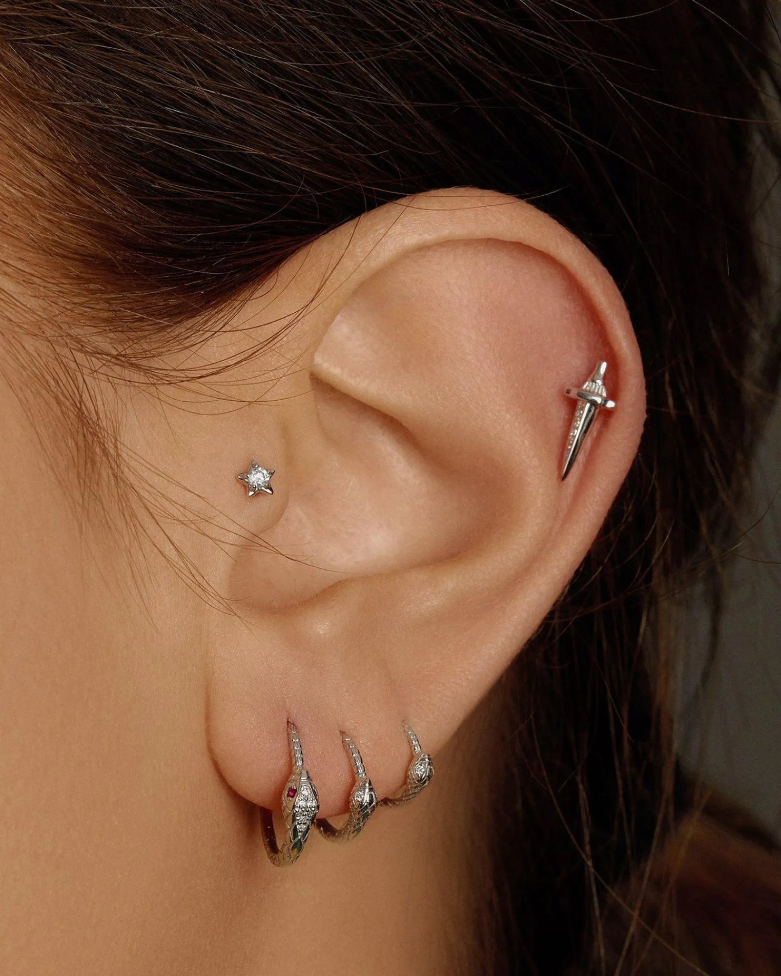 Pamela Love Earrings|Dagger Pave Stud
