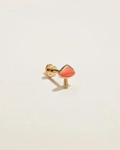 Pamela Love Earrings|Inlay Mushroom Stud