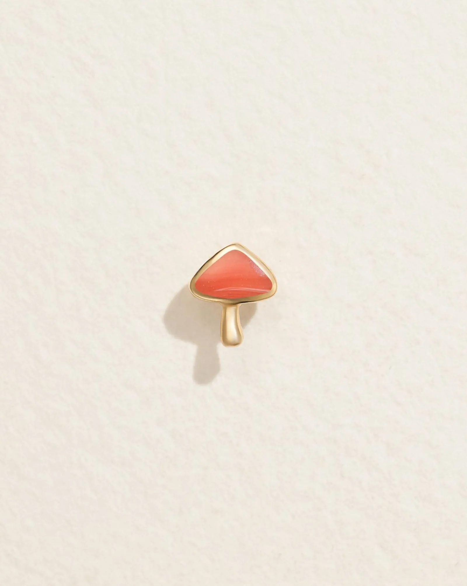 Pamela Love Piercing Jewelry|Inlay Mushroom Stud