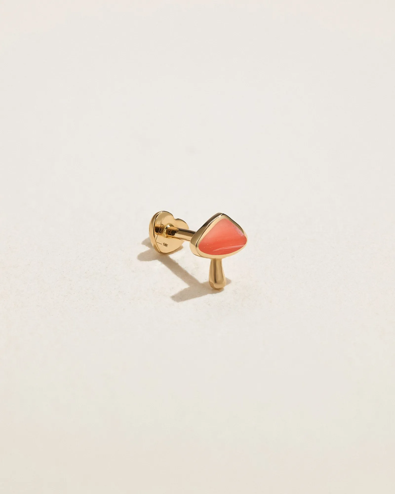 Pamela Love Piercing Jewelry|Inlay Mushroom Stud