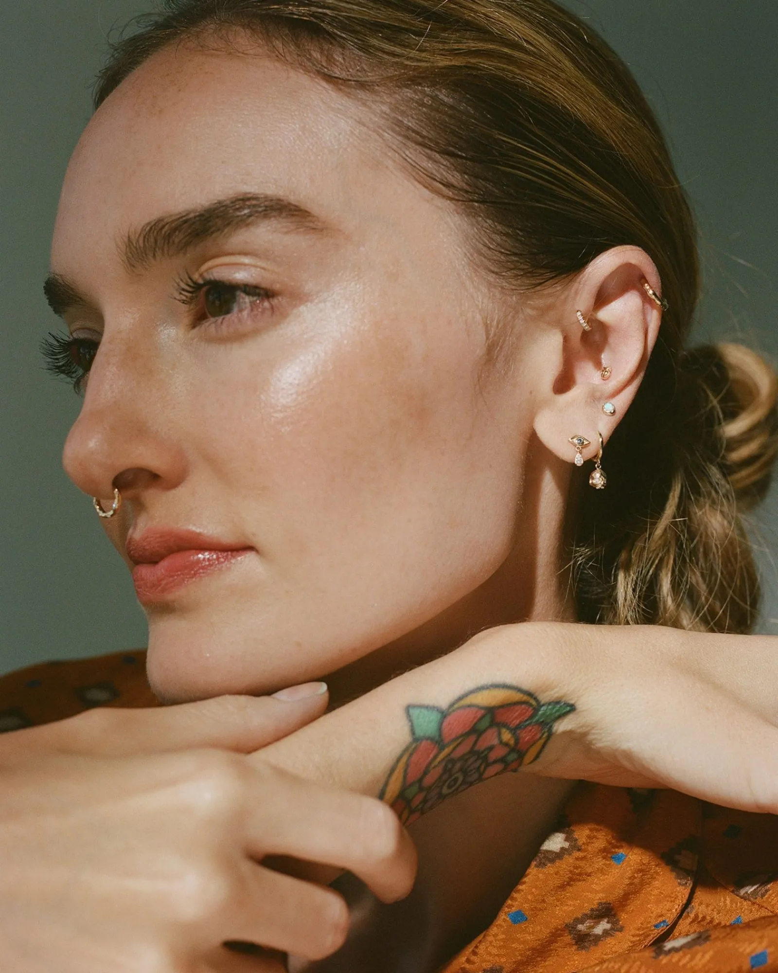 Pamela Love Piercing Jewelry|Memento Mori Huggie