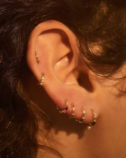 Pamela Love Earrings|6Mm Baguette Stone Huggie