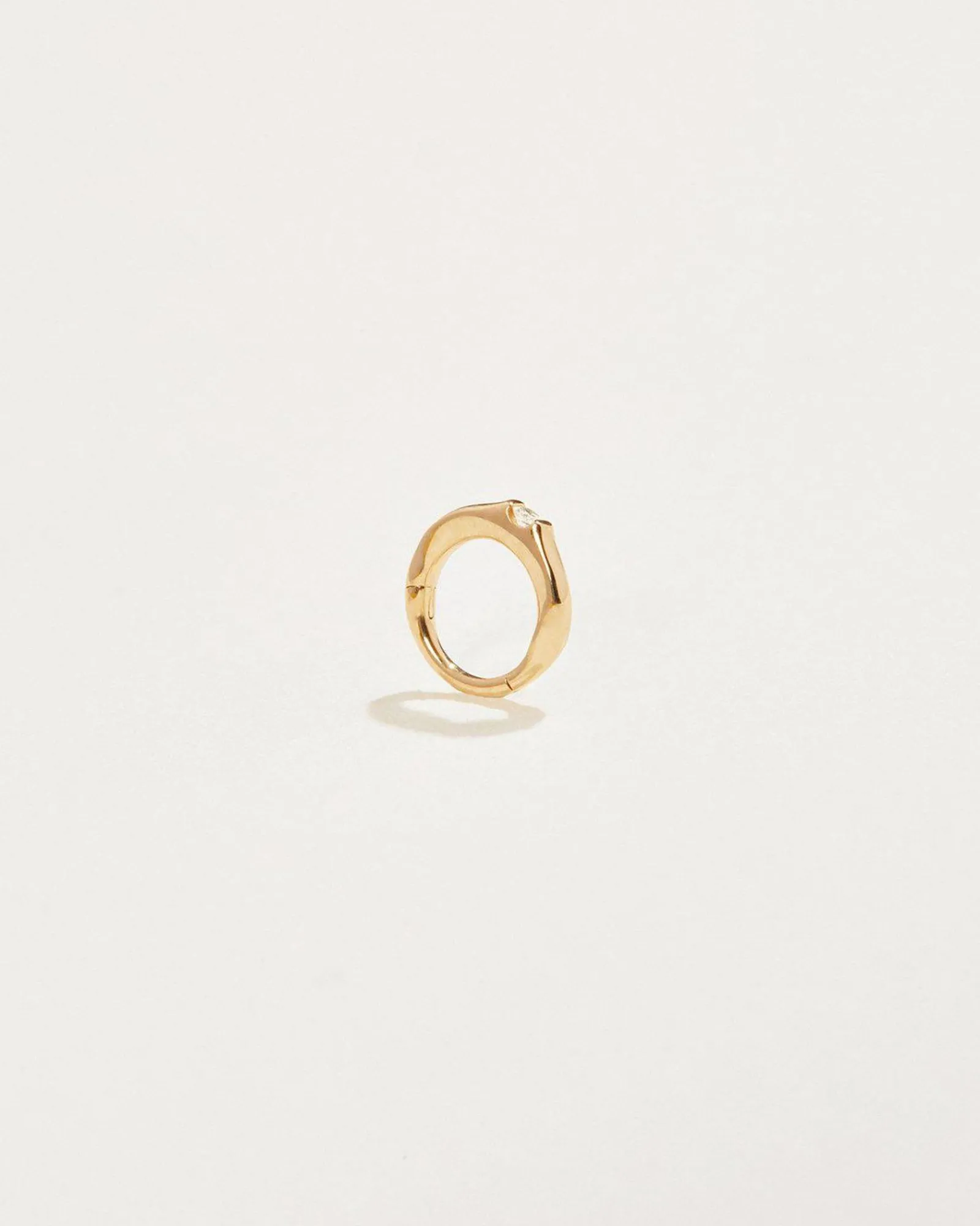 Pamela Love Piercing Jewelry|6Mm Floating Stone Huggie