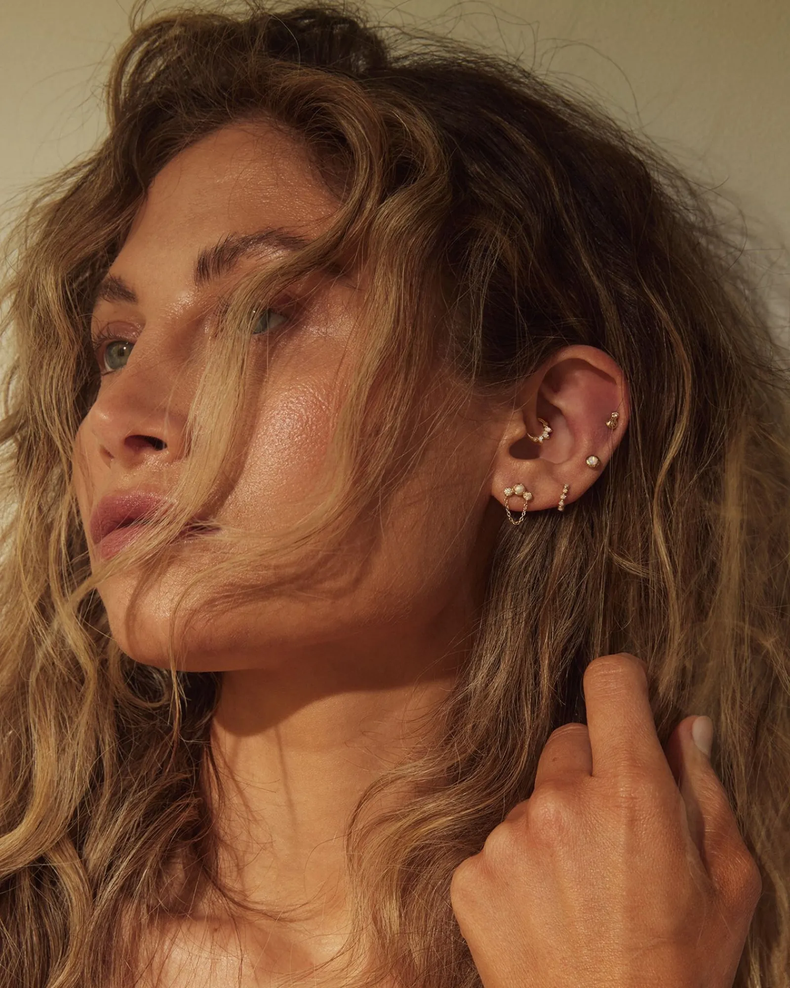 Pamela Love Piercing Jewelry|4Mm Molten Double Dot Stud