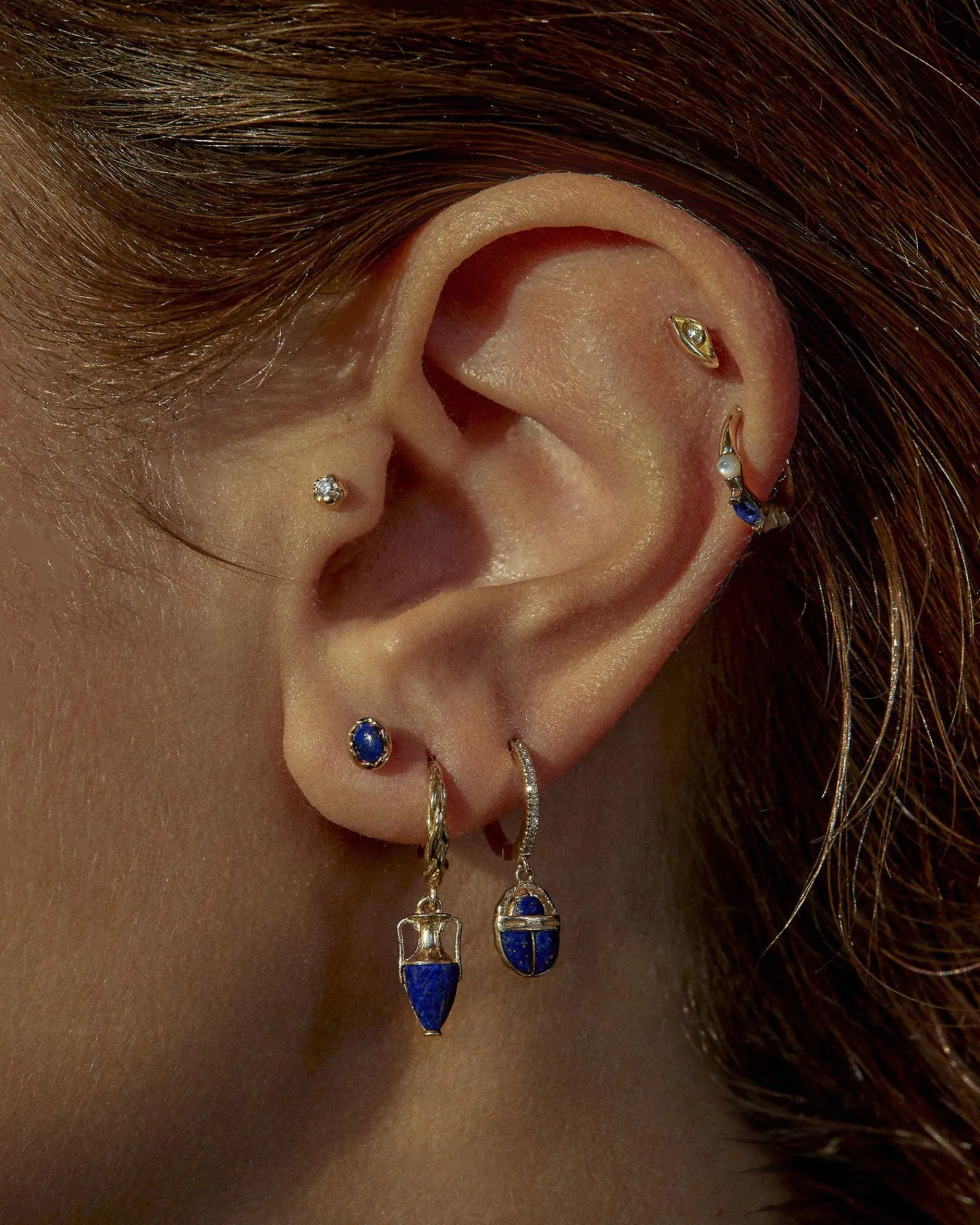 Pamela Love Piercing Jewelry|8Mm Multi Stone Huggie