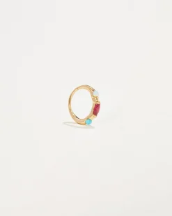 Pamela Love Earrings|8Mm Multi Stone Huggie