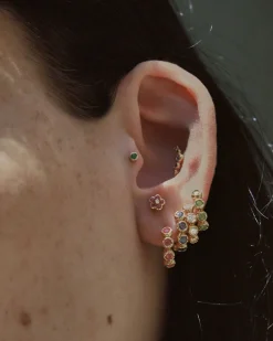 Pamela Love Earrings|Molten Stone Huggie