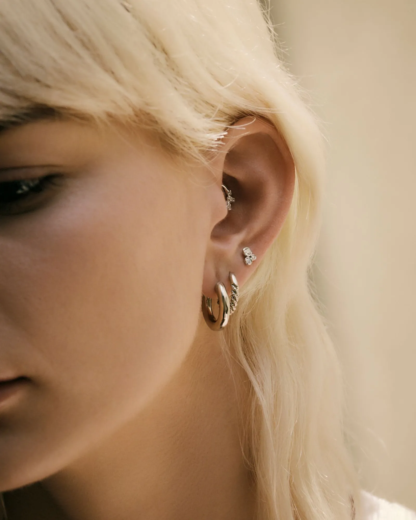Pamela Love Earrings|Molten Trio Stud