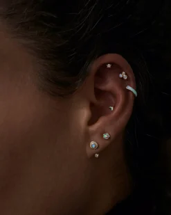 Pamela Love Piercing Jewelry|Pave Gravitation Hook