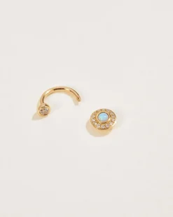 Pamela Love Earrings|Pave Gravitation Hook