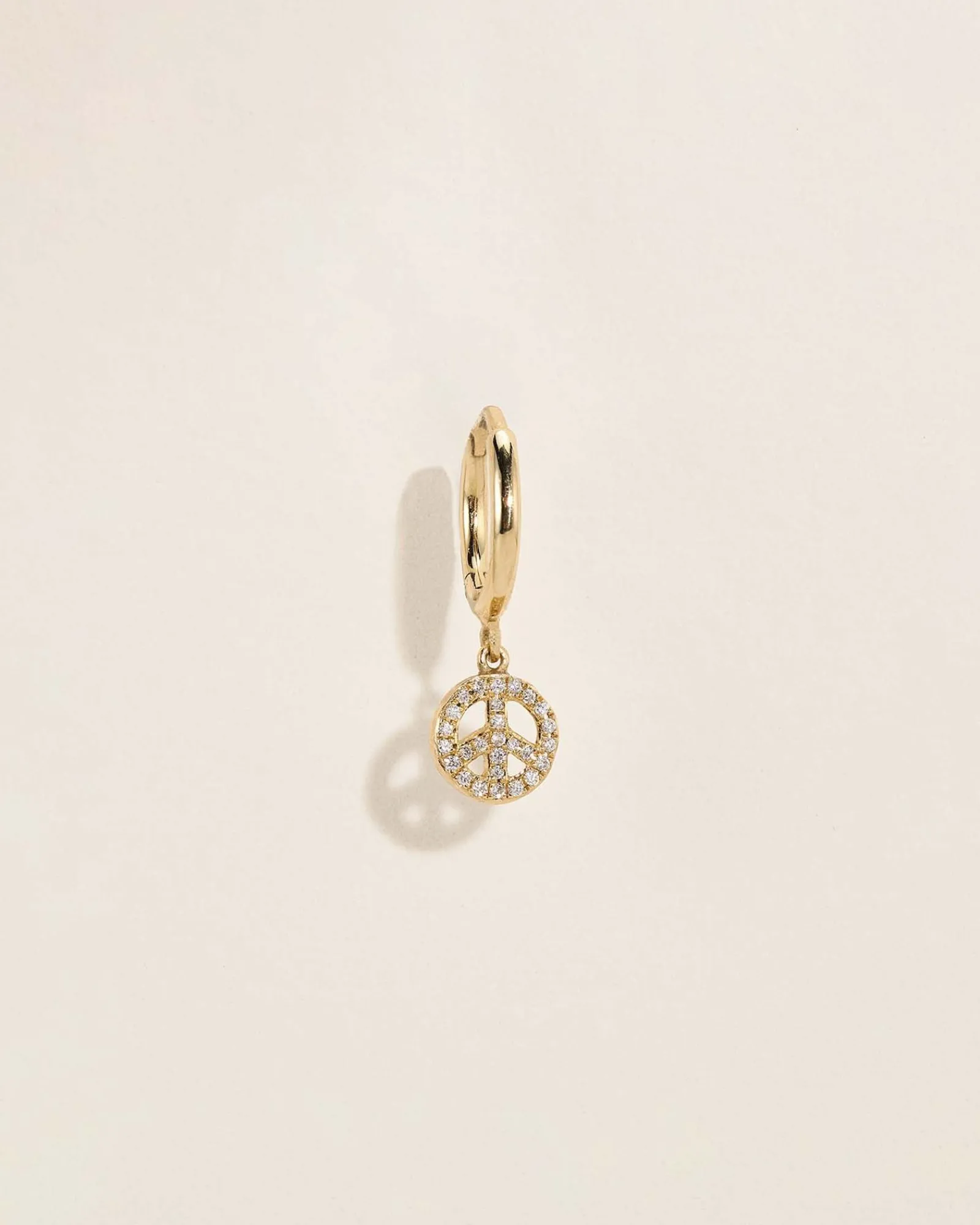 Pamela Love Earrings|Pave Peace Huggie