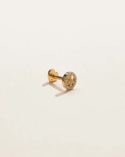Pamela Love Earrings|Pave Peace Stud