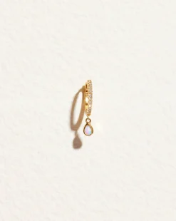 Pamela Love Earrings|Raindrop Pave Huggie