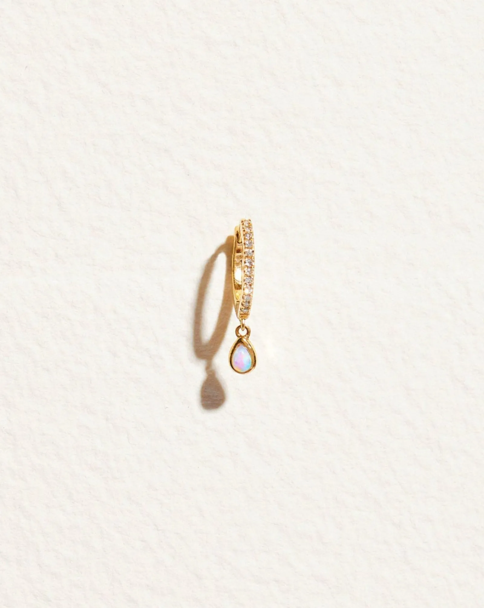 Pamela Love Earrings|Raindrop Pave Huggie
