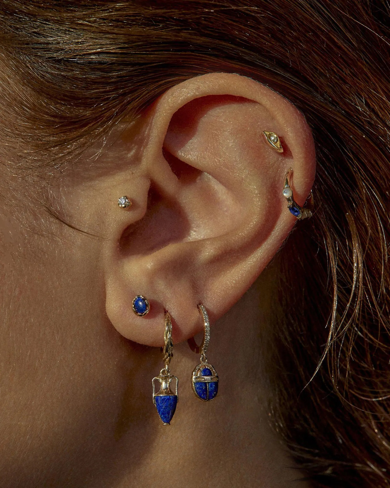Pamela Love Piercing Jewelry|Raindrop Pave Huggie