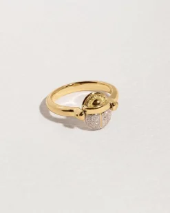 Pamela Love Rings|Rotating Pave Scarab Ring