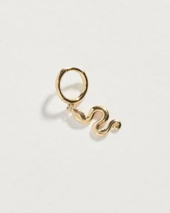 Pamela Love Piercing Jewelry|Serpent Ruby Huggie