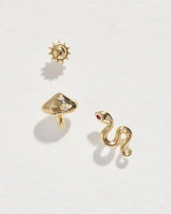 Pamela Love Piercing Jewelry|Serpent Ruby Stud