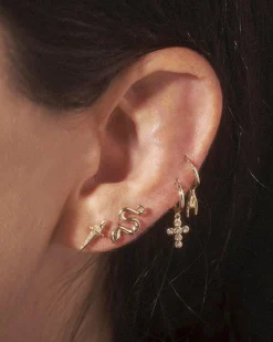 Pamela Love Earrings|Serpent Ruby Stud