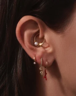 Pamela Love Earrings|Torso Pave Huggie