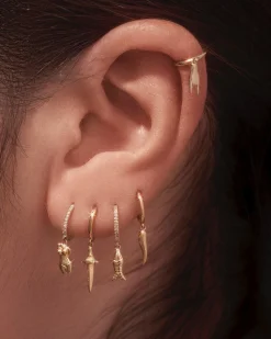Pamela Love Earrings|Torso Pave Huggie