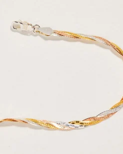 Pamela Love Necklaces|Twisted Tricolor Herringbone Chain 14