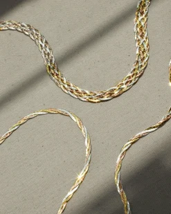 Pamela Love Necklaces|Twisted Tricolor Herringbone Chain 18